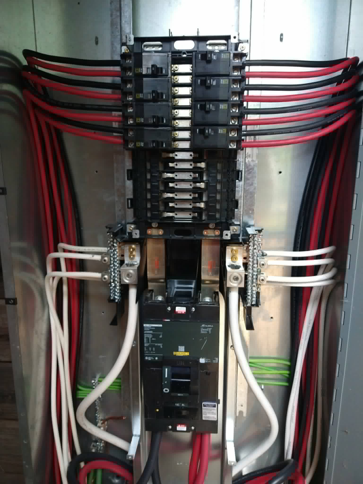 120/240 volt panel installation