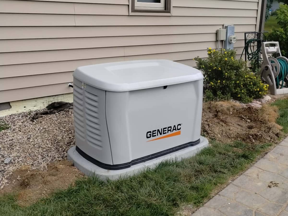 Generac generator installation in Kenosha