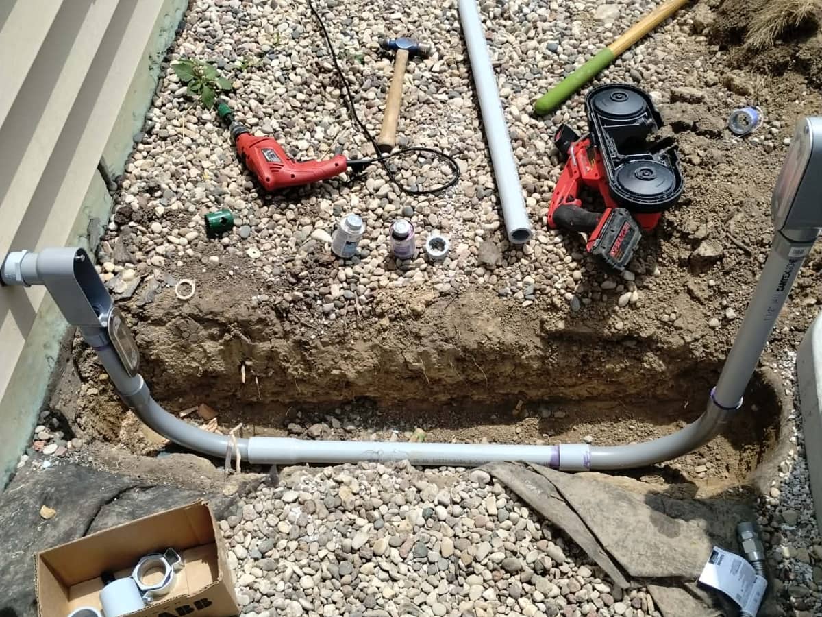 generator electrical conduit installation