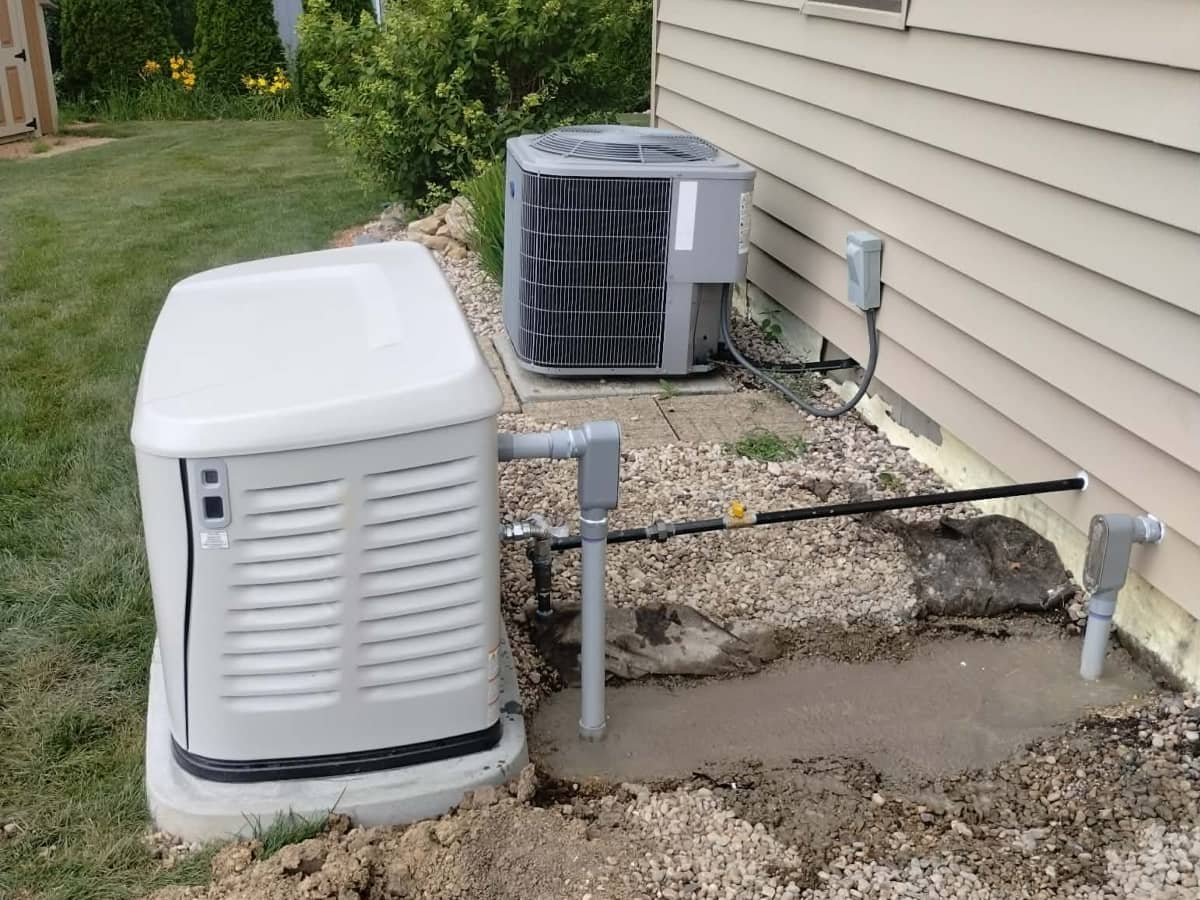 powerful generator installation for a home
