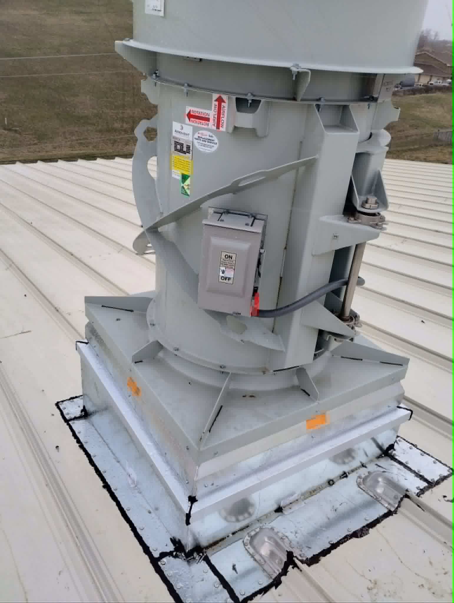 industrial exhaust system installation