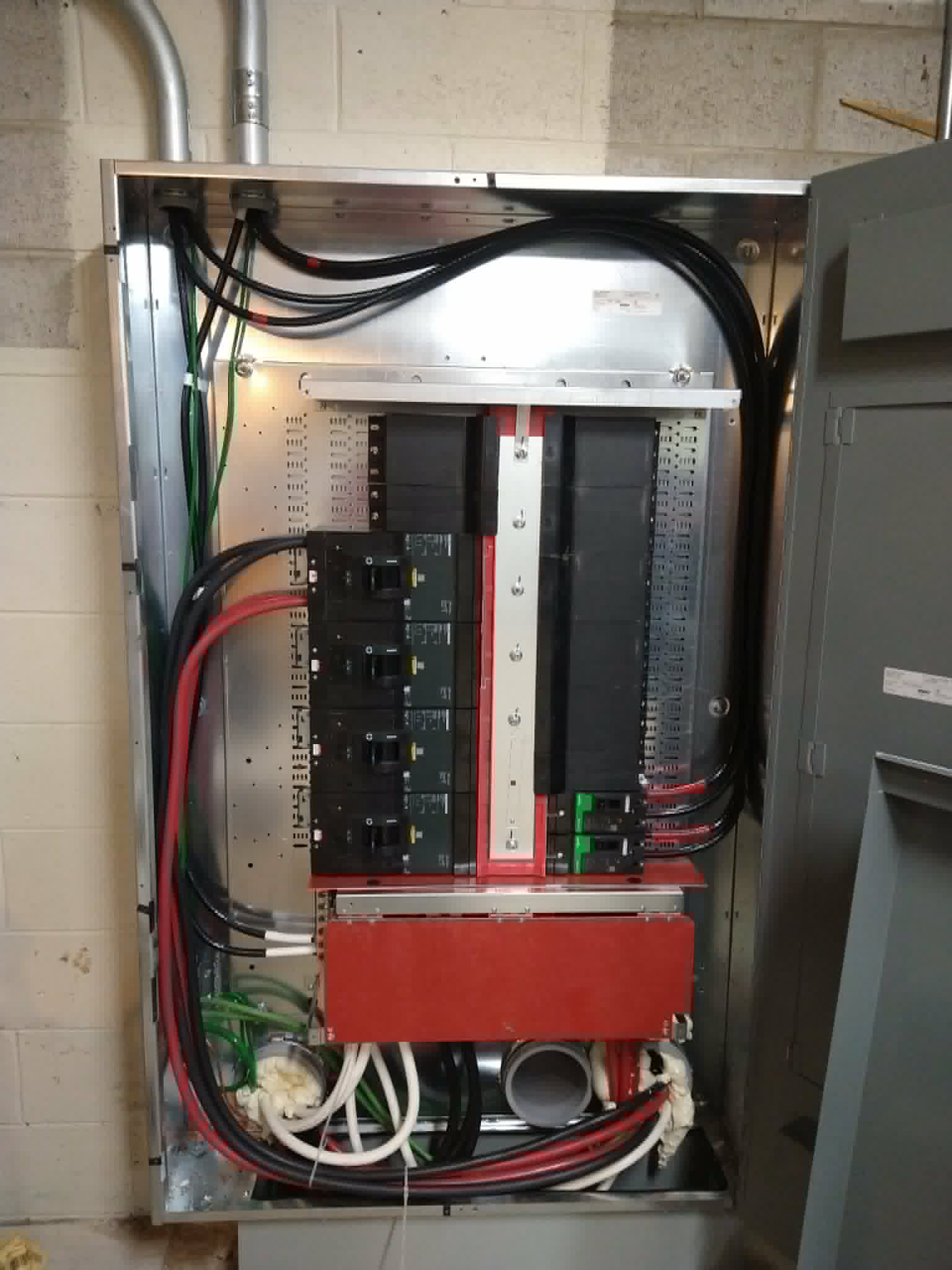 service upgrade installation during a remodel
